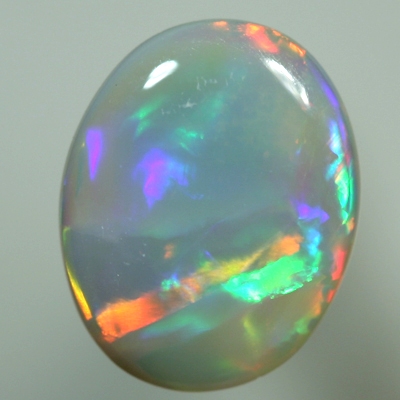 SOLID SEMI BLACK OPAL Large rainbow rolling flashes